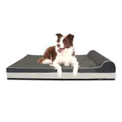 Laifug cama ortopédica para perros con espuma de memoria y soporte cómodo.
