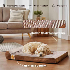 Laifug cama de tamaño grande 34x22x5-5 pulgadas para perros grandes.