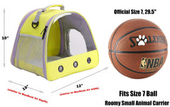 LAIRIES mochila transporte cobaya con ventilación frontal y lateral para flujo de aire constante