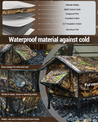 Lamlingo alero impermeable: proteccion contra la lluvia alrededor del refugio