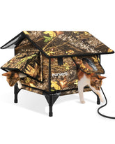 Lamlingo casa caliente exterior: refugio resistente para gatos al aire libre