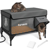 Lamlingo casa-gato-caliente-exterior refugio cálido para gatos al aire libre.