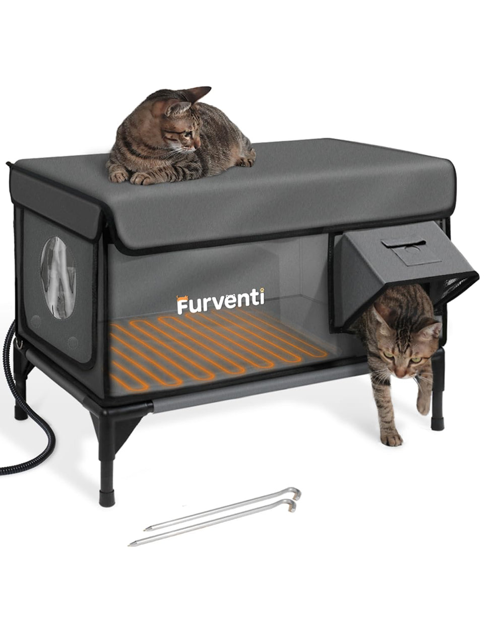 Lamlingo: casa para gatos exterior caliente, ideal para mantener a tu gato cómodo en invierno.