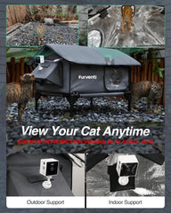 Lamlingo soporte-camara-exterior permite vigilar a tu gato desde fuera.