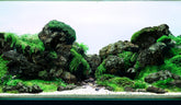 LANDEN Piedras de lava islandesas negras para acuarios, aspecto natural y sólido ecosistema.