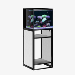 LANDEN soporte de roble lavado, vista frontal, diseño elegante para acuario y terrario.