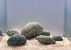 LANDEN Taiji piedra: roca natural con textura rugosa para acuario.