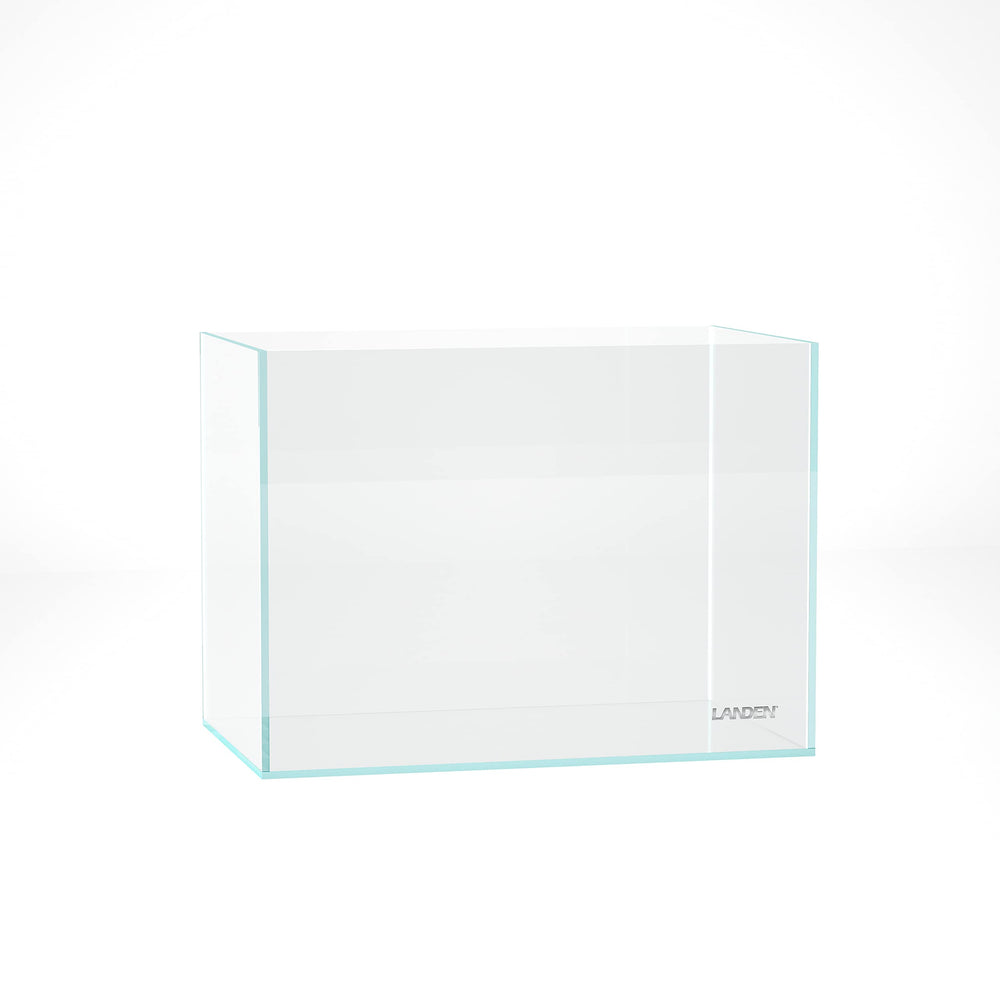 LANDEN tanque acuario 36N rimless: vista frontal sin marco para inmersión visual.
