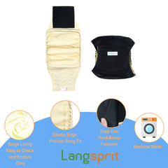 Langsprit bandas lavables para perro, aptas para lavadora y duraderas.
