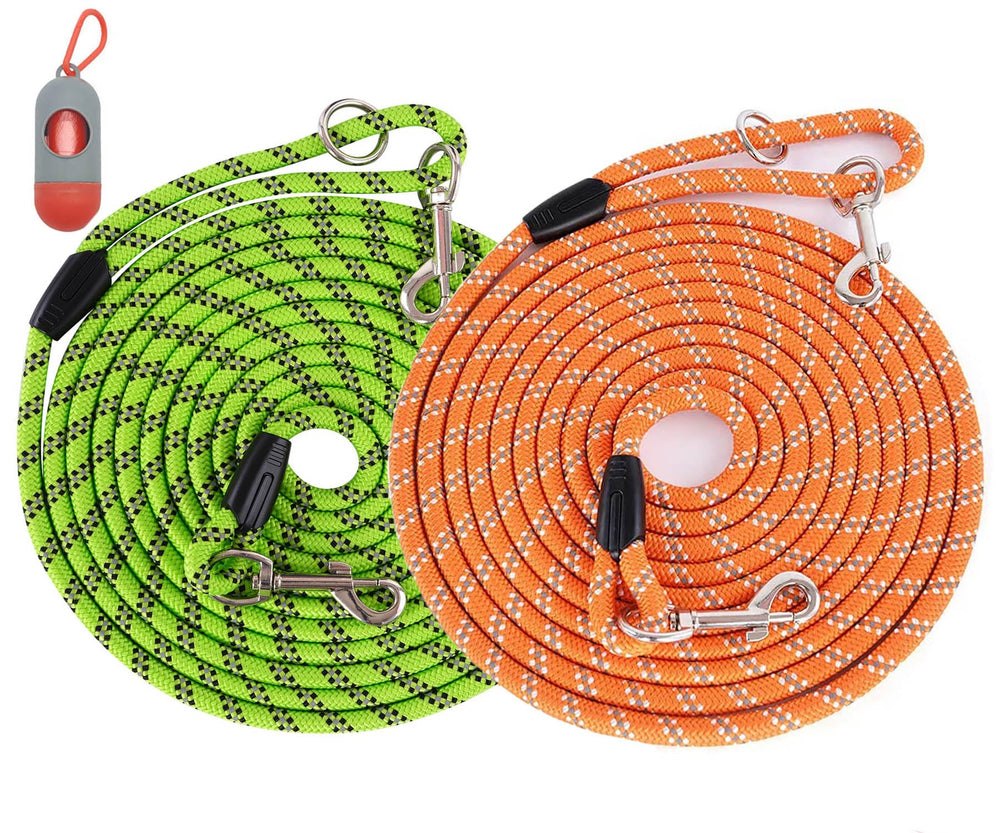 Lanwandeng correa larga para perro de 50 pies, ideal para entrenamiento al aire libre.