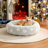 LE SURE cama donut para perro grande con apoyo esponjoso y cómodo