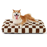 LE SURE cama para perro grande con espuma triturada, soporte cómodo para dormir