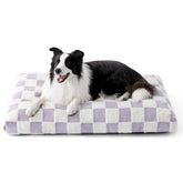 LE SURE cama perro grande funda removible púrpura para limpieza fácil.