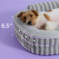 LE SURE cama para perro mediana: espuma tipo huevo para soporte suave.