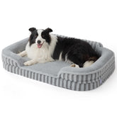 LE SURE cama ortopédica para perros con espuma ondulada que alivia articulaciones.