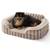 LE SURE cama-perro-pequeno-espuma-tipo-huevo: soporte ortopédico suave.
