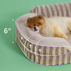 LE SURE cama-perro-pequeno-respaldo-alto: mayor comodidad al descansar.
