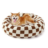 LE SURE cama-perro donut grande, forma redonda para abrazos cálidos.