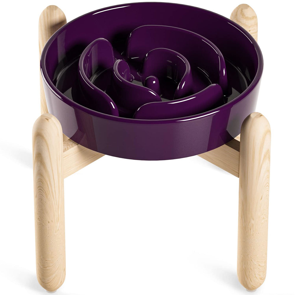 LE TAUCI tazón cerámico de alimentación lenta para perros, ideal para pausas durante la comida.
