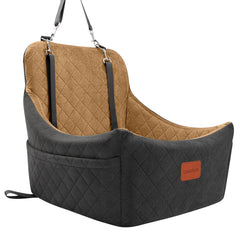 Lealchum asiento-perro-medio-frontal con confort suave para viajes.