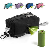 Leashrr 2.0, dispensador de bolsas para perro, facilita recoger desechos durante paseos.