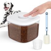 LEAWALK contenedor transparente para mascotas, permite ver la cantidad exacta de comida.