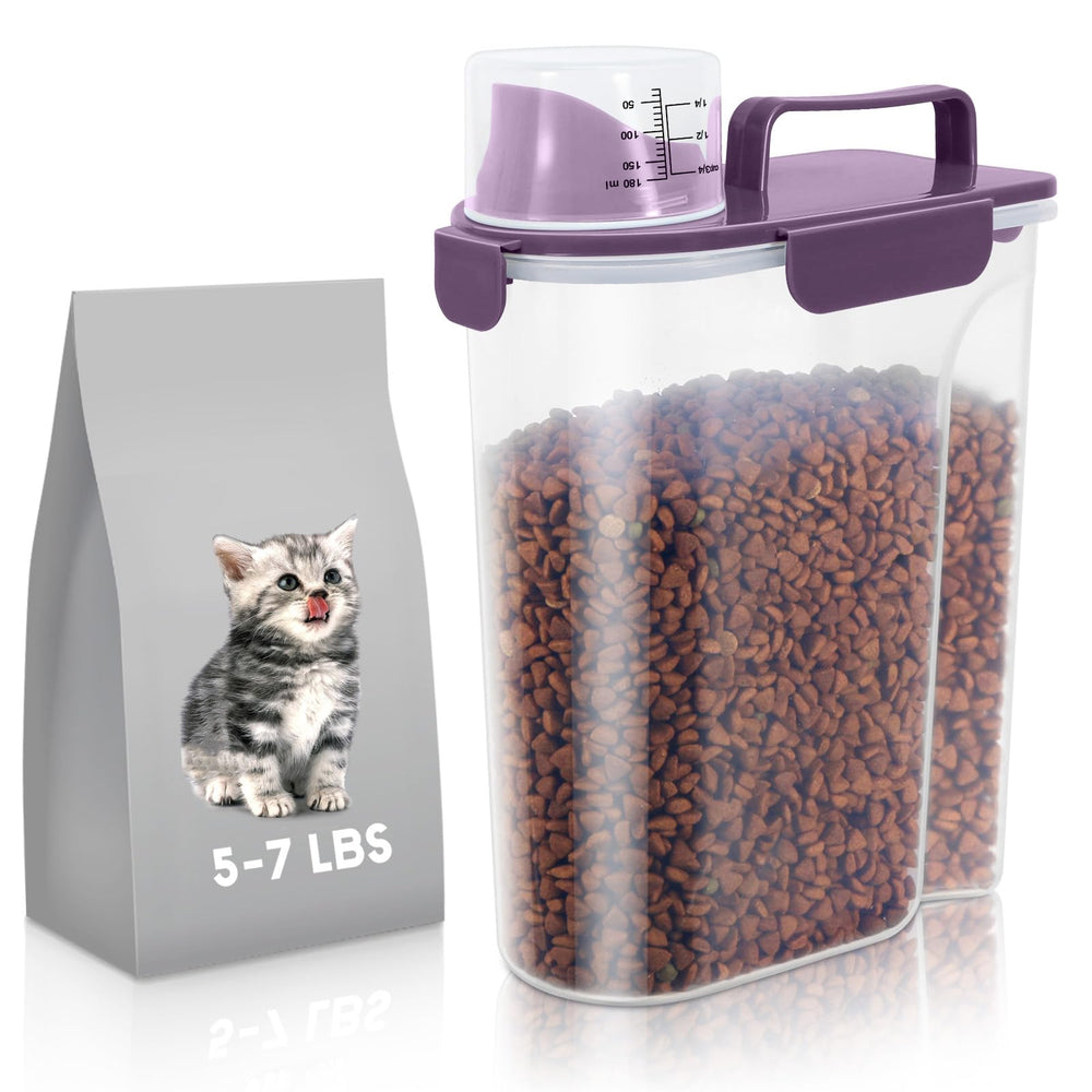 LEAWALK contenedor de 5L para mascotas, almacenamiento seguro y práctico.