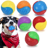 Bolas LECHONG sonoras para perros en set de 6, estimulación sensorial y juego.