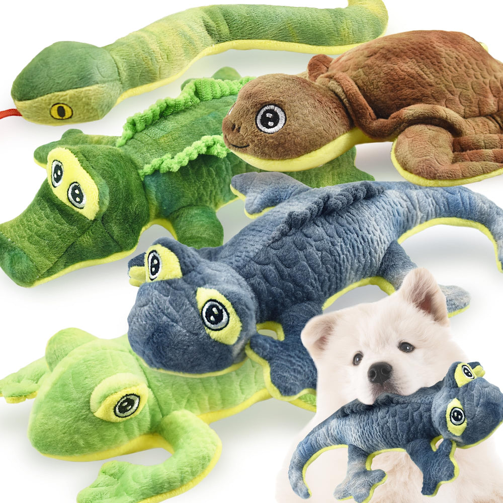 LECHONG caimán: juguete peluche resistente para juego activo y mordidas seguras
