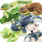 LECHONG caimán: juguete peluche resistente para juego activo y mordidas seguras