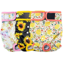 Leekalos Pañales para perros femeninos con ajuste de velcro, cómodo y seguro.