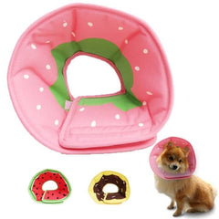 Cono suave leeper para perro grande con diseño fresa, protege la herida