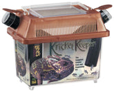 Lee's Kricket Keeper refugio-dispensador compacto, fácil de limpiar para grillitos.