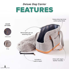 LeftPine Play Deluxe: correa de seguridad integrada para viajes seguros de tu perro.