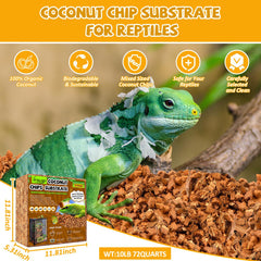 Legigo trozos de fibra de coco natural, textura suave para el hábitat.