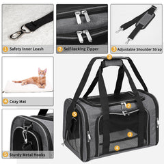LEHNI transportadora con puerta frontal y bolsillo para guardar juguetes.