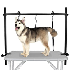 LEIBOU H-Shape Arm con ajuste de altura para grooming cómodo y estable.