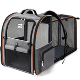 Lekebobor mochila expandible para gatos y perros, ideal para viajes.