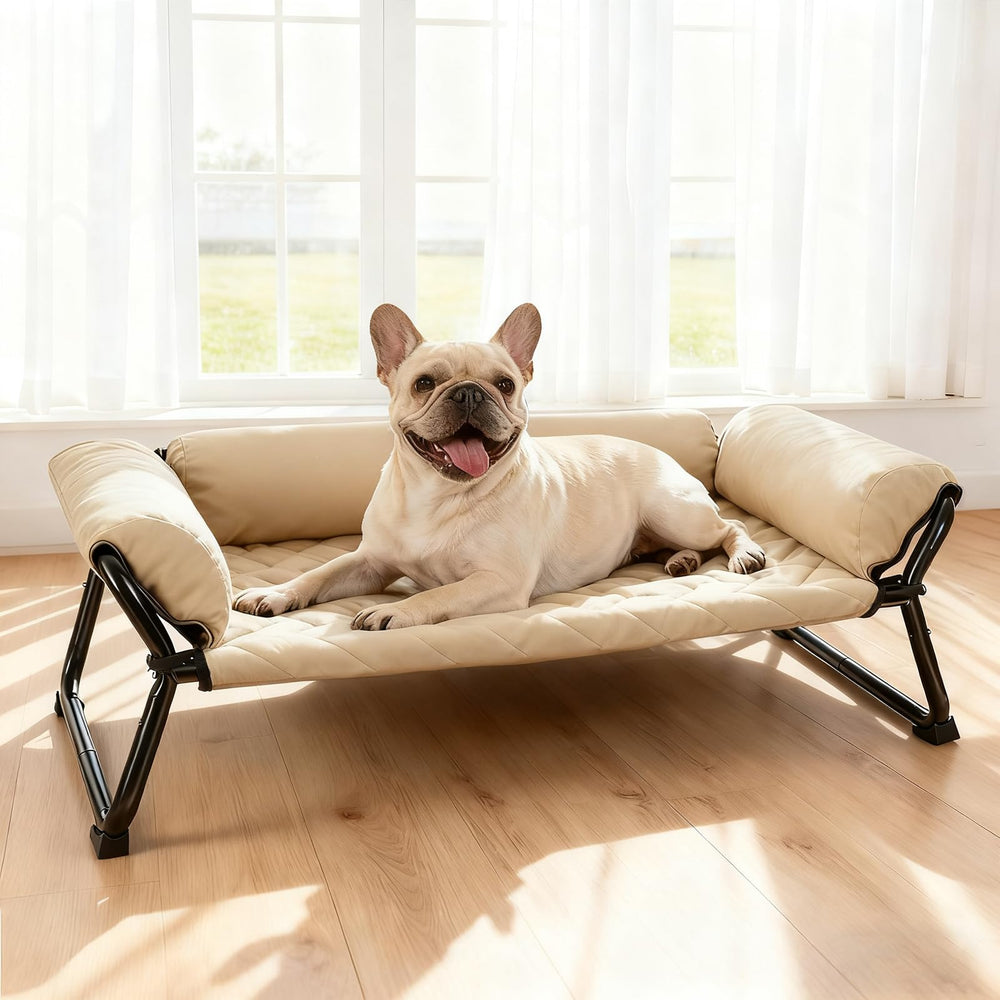 Lekereise Cama Elevada para Perro exterior con soporte estable para uso al aire libre