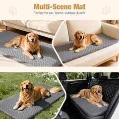 Lekereise cama para perro auto con funda-impermeable-lavable facilita limpieza rápida.