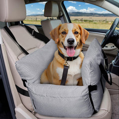 LELEFIDO asiento para perro elevado en coche, ideal para viajes más seguros.