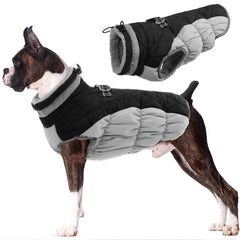 LeLePet abrigo para perro con cremallera frontal, mantiene al animal cálido al exterior.