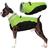 LeLePet abrigo de invierno para perros con arnés integrado, mantiene al perro abrigado y seguro.