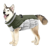 LeLePet capa impermeable para perro en verde militar con cierre seguro para paseos