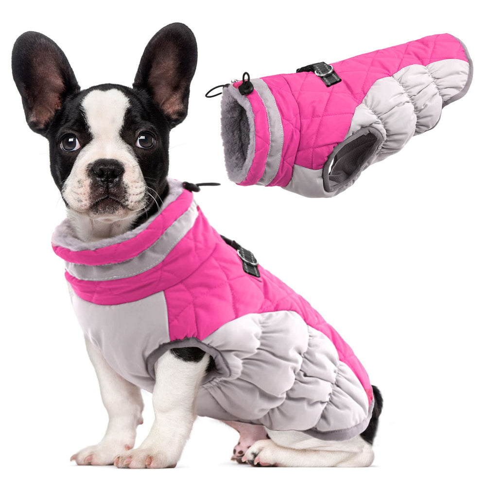 LeLePet capa perro con forro felpa, calor suave para paseos al aire libre.
