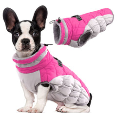 LeLePet capa perro con forro felpa, calor suave para paseos al aire libre.