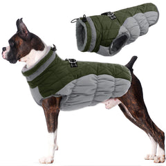 LeLePet chaleco perro calido con cierre zip, ideal para caminatas frias