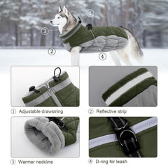 LeLePet chaleco perro reflectante tira, visibilidad nocturna para caminar de noche