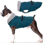 LeLePet chaqueta de invierno para perro mediano impermeable, ideal para días fríos.