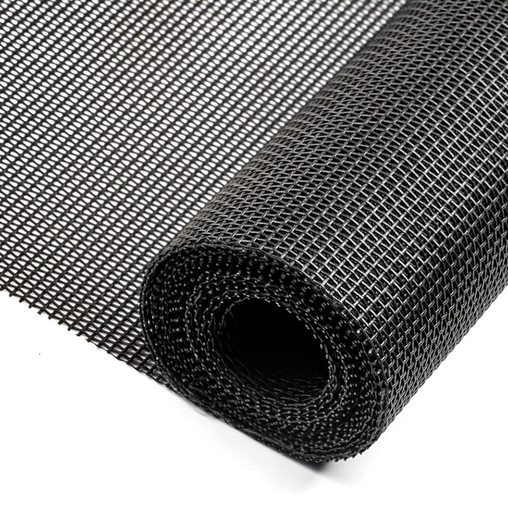 Lengtimo pantalla de ventana anti-mascotas, rollo 36x200, color carbón, ideal para hogares con gatos.